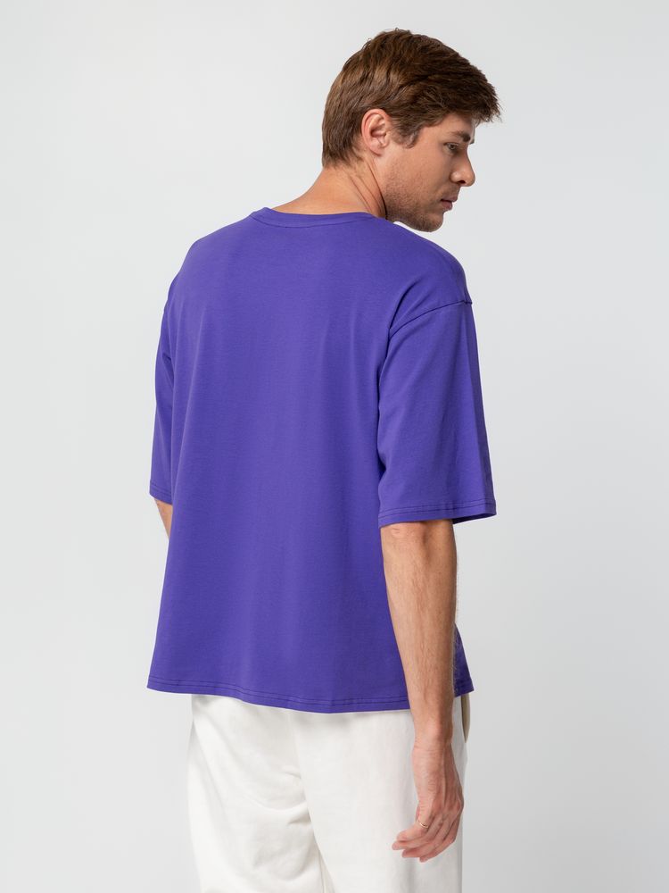 Футболка унисекс оверсайз Street Vibes, фиолетовая — изображение 7