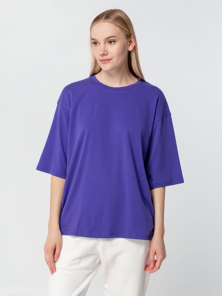 Футболка унисекс оверсайз Street Vibes, фиолетовая — изображение 10