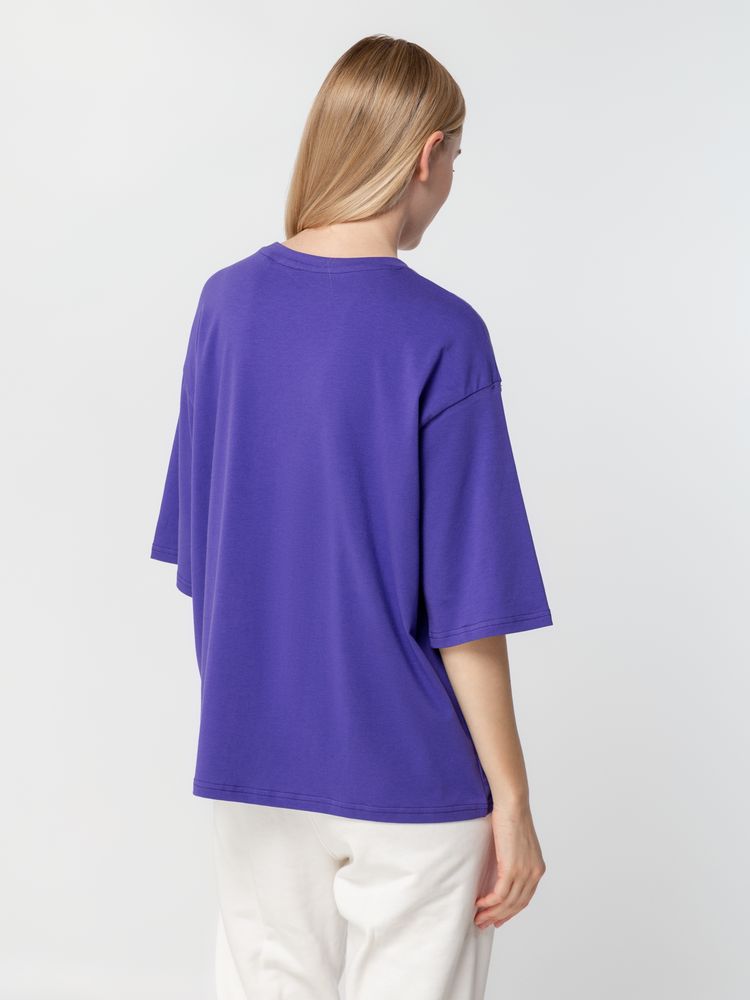 Футболка унисекс оверсайз Street Vibes, фиолетовая — изображение 11