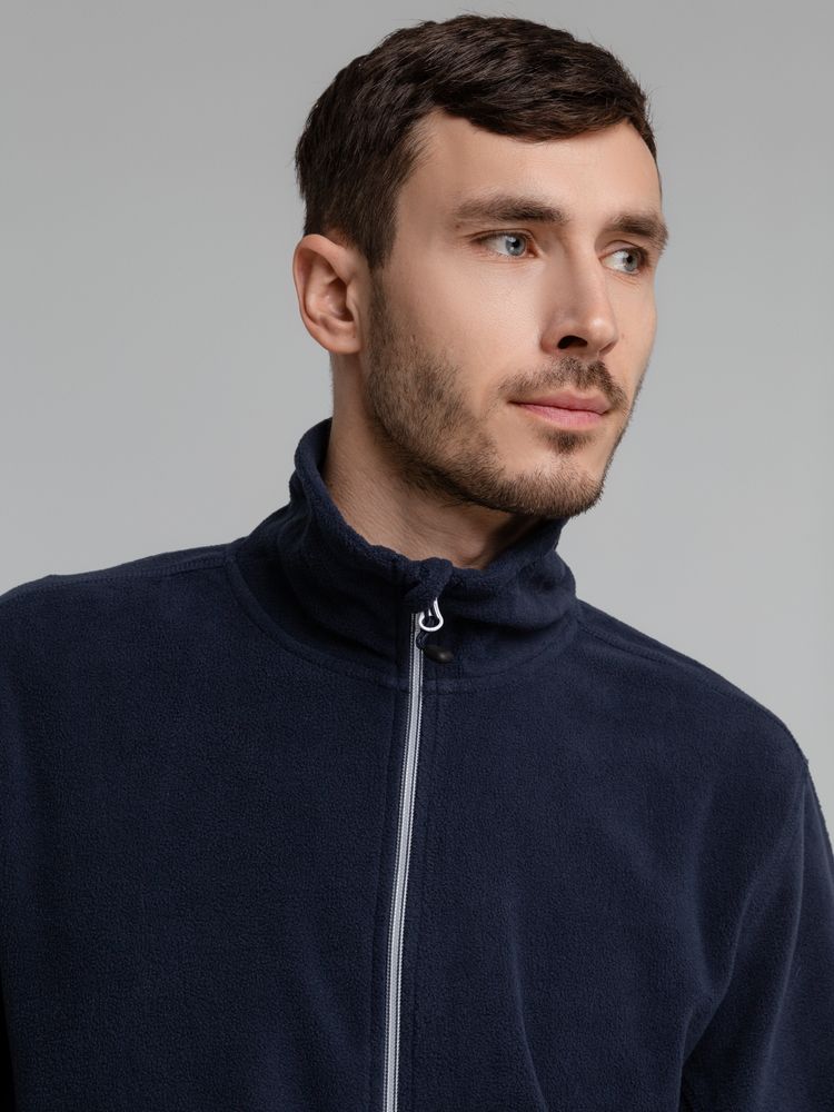 Куртка флисовая мужская Twohand, темно-синяя — изображение 8