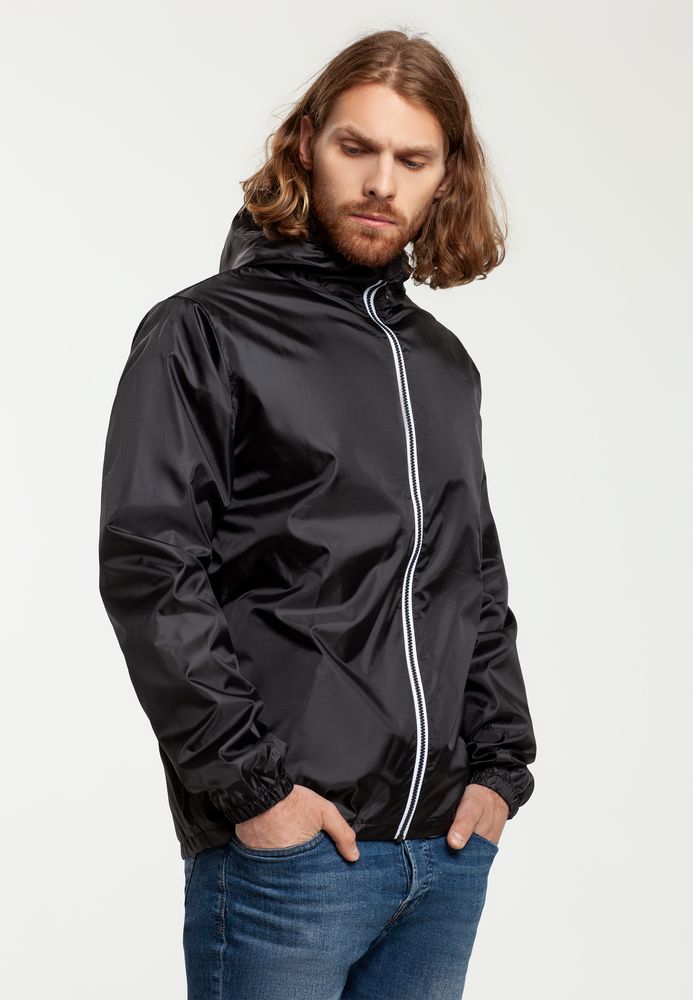 Ветровка мужская Fastplant черная — изображение 9