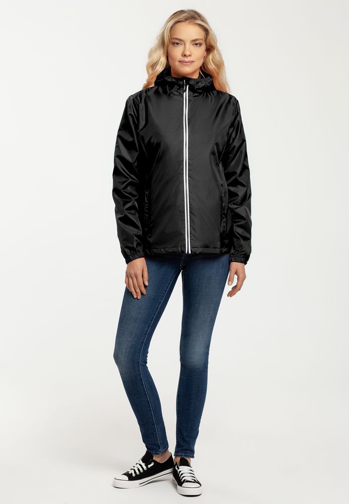 Ветровка женская Fastplant черная — изображение 11