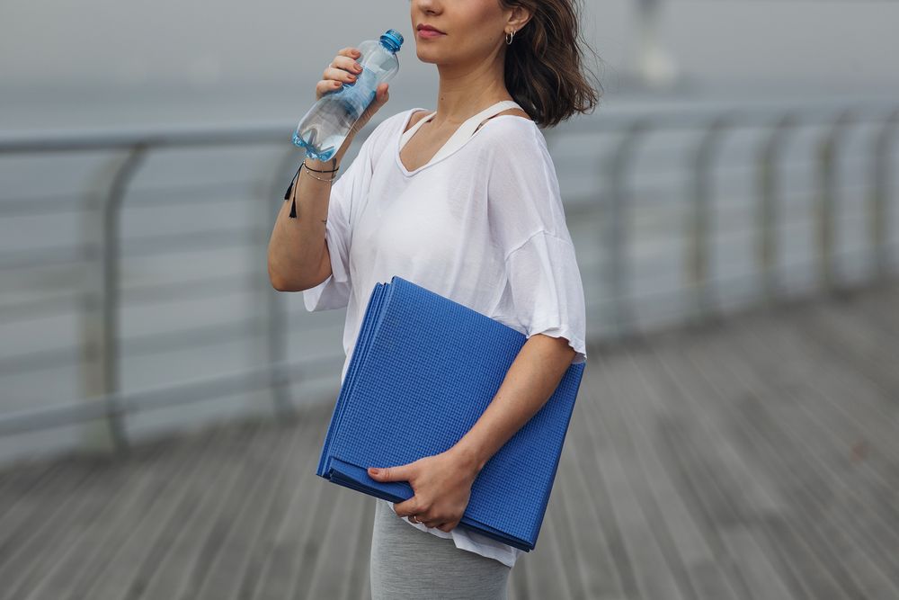 Складной коврик для занятий спортом Flatters, синий — изображение 5