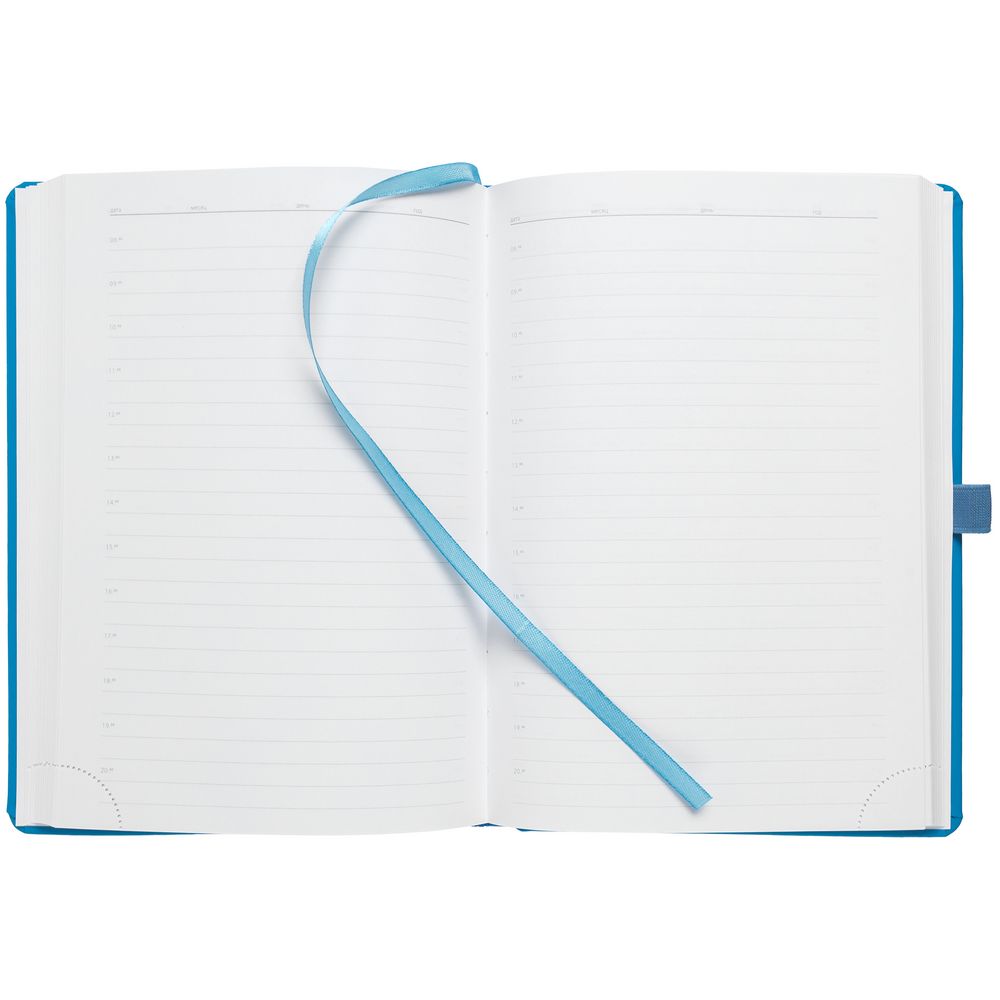 Ежедневник Favor Metal, недатированный, голубой — изображение 6