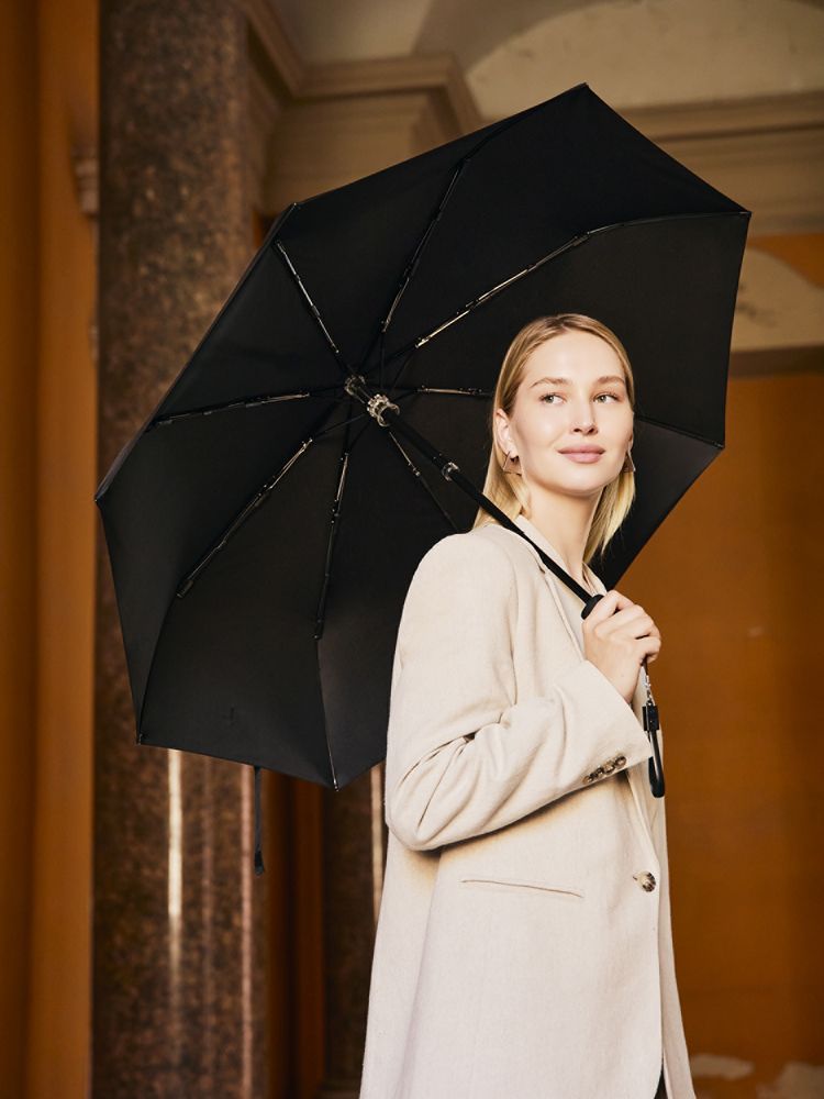 Зонт складной City Guardian, электрический, черный — изображение 4