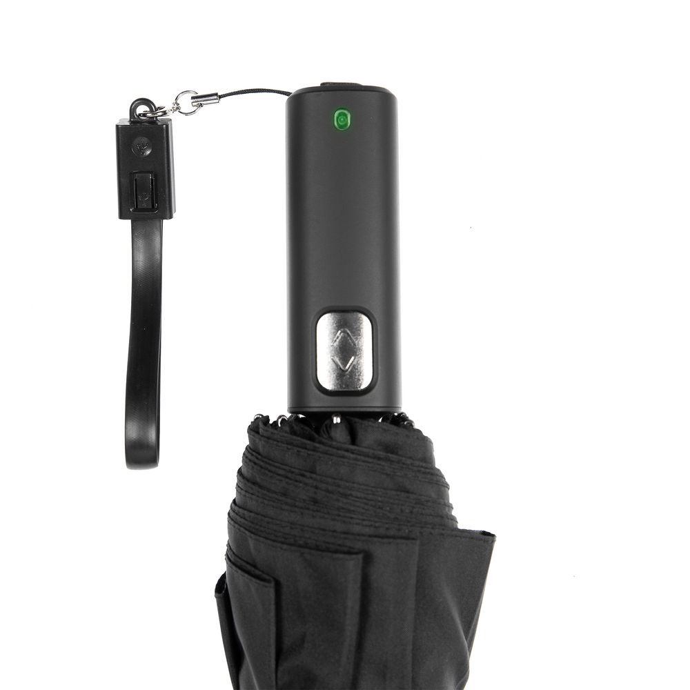 Зонт складной City Guardian, электрический, черный — изображение 8