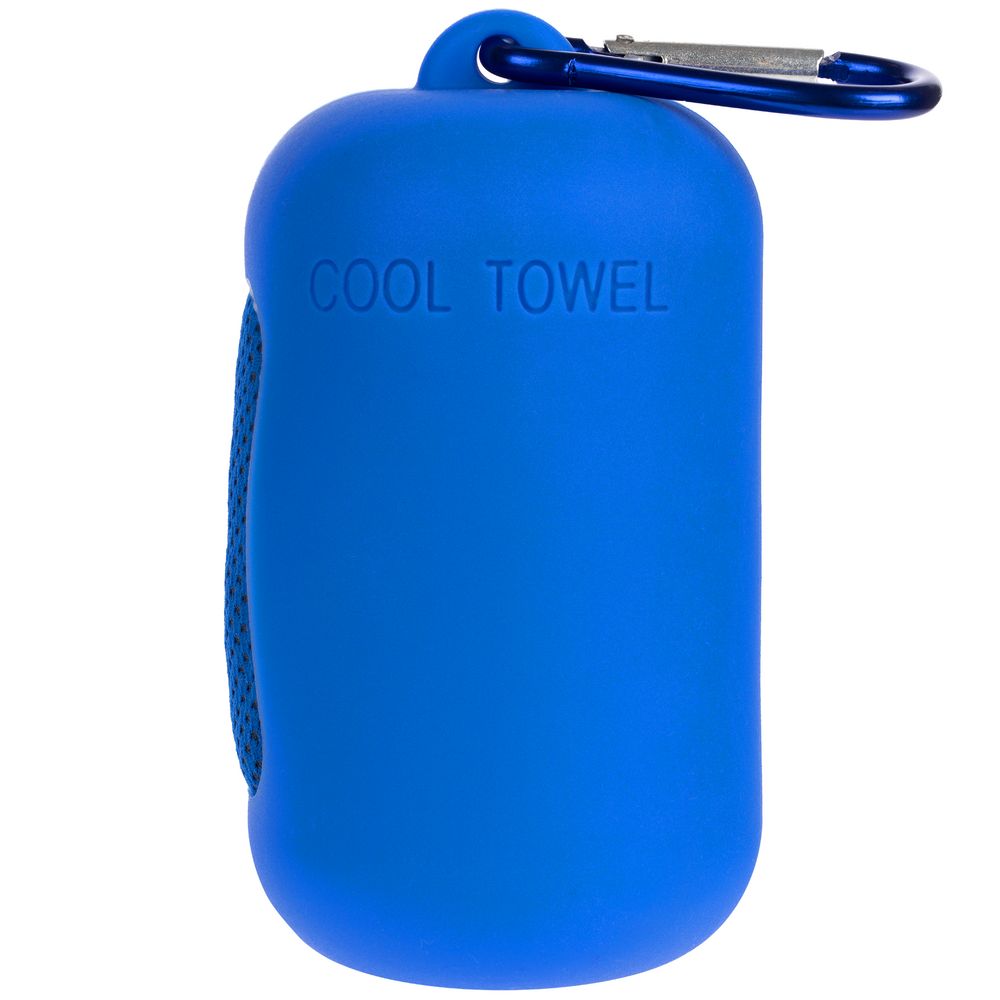 Охлаждающее полотенце Narvik в силиконовом чехле, синее — изображение 3