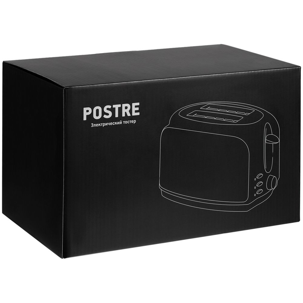 Электрический тостер Postre, серебристо-черный — изображение 11