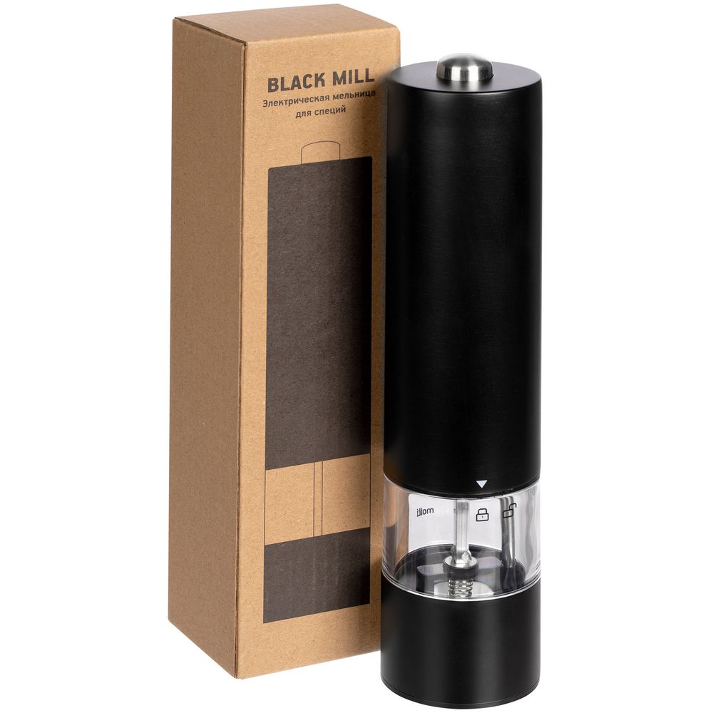Электрическая мельница для специй Black Mill, черная — изображение 6