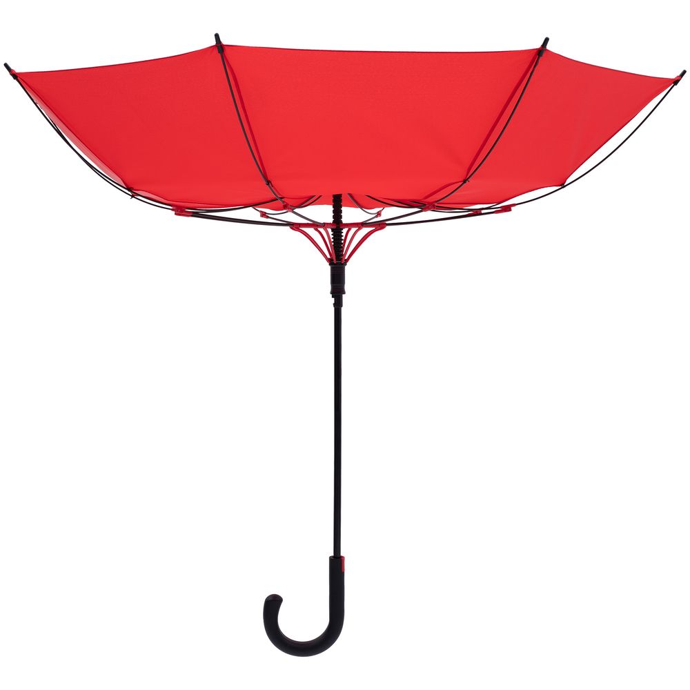 Зонт-трость Undercolor с цветными спицами, красный — изображение 4