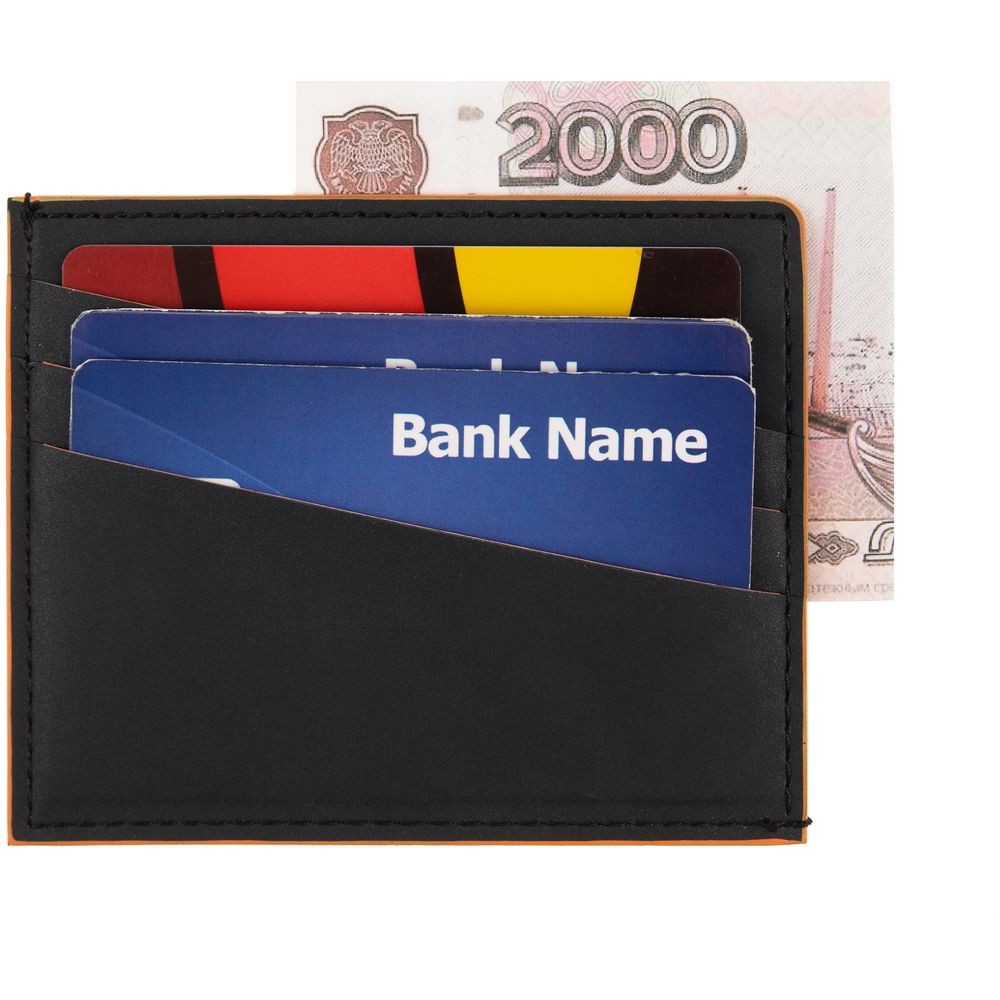 Картхолдер Multimo, черный с оранжевым — изображение 6