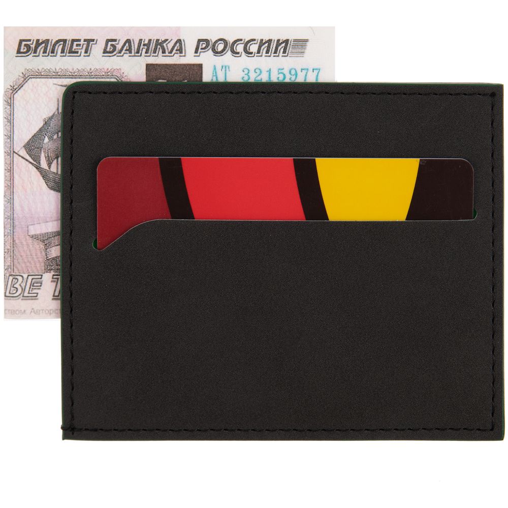 Картхолдер Multimo, черный с зеленым — изображение 6