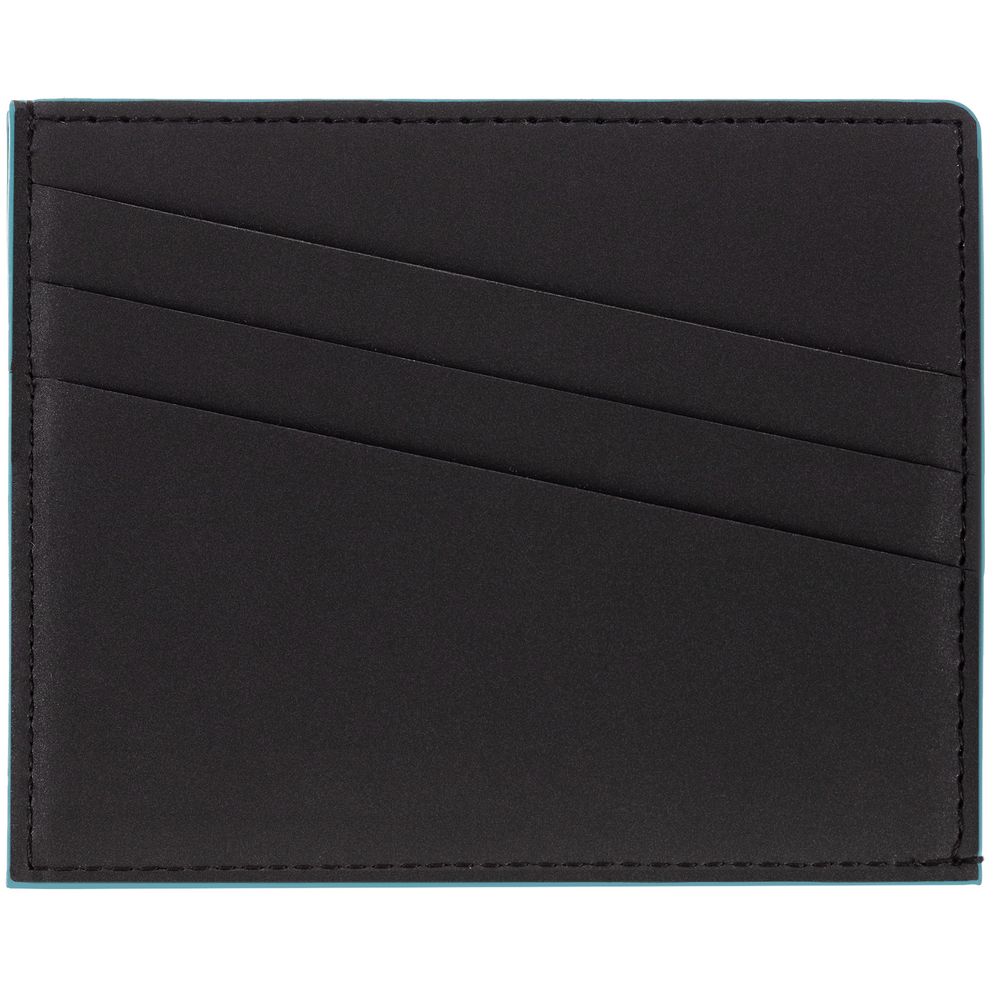 Картхолдер Multimo, черный с бирюзовым — изображение 3