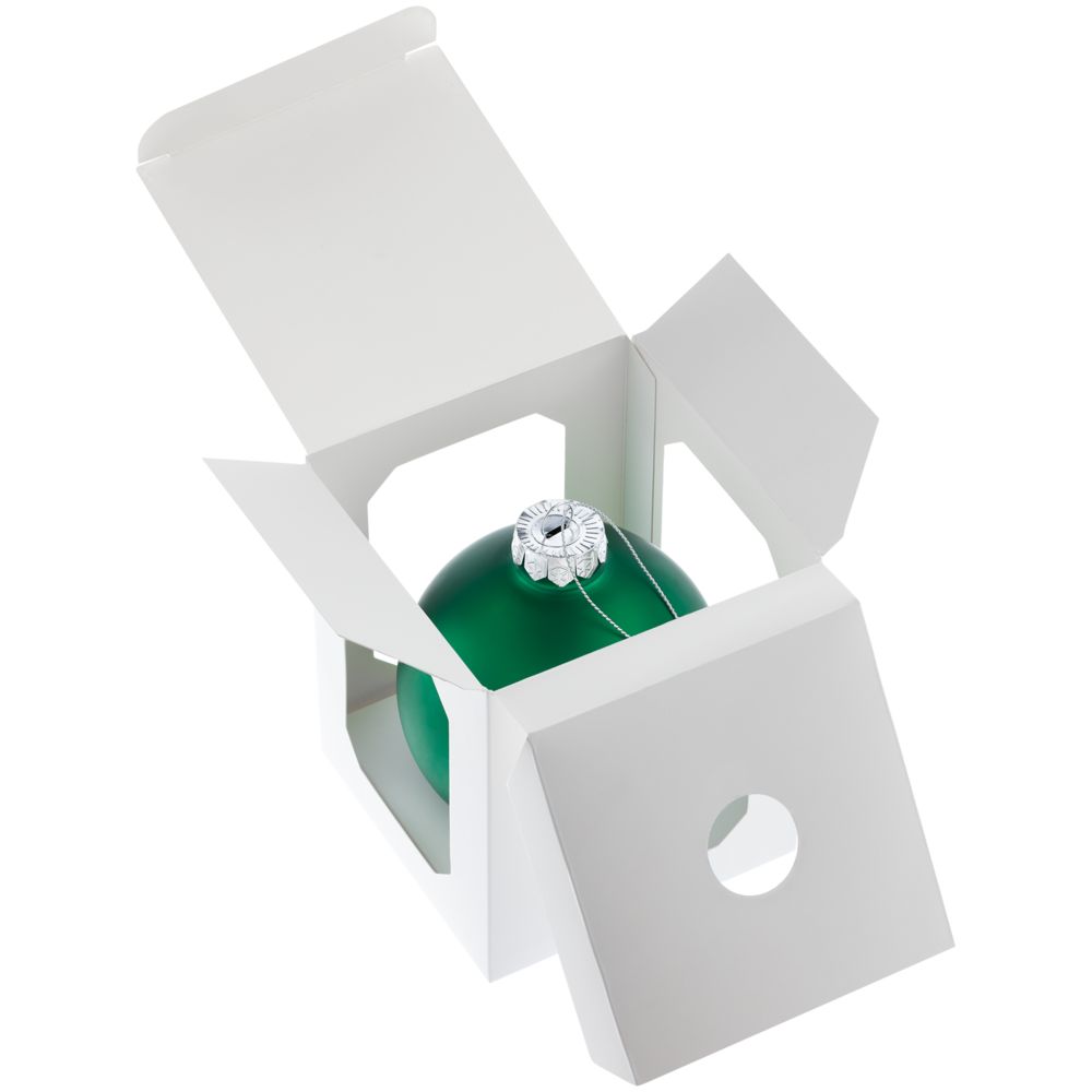 Елочный шар Finery Matt, 10 см, матовый зеленый — изображение 6