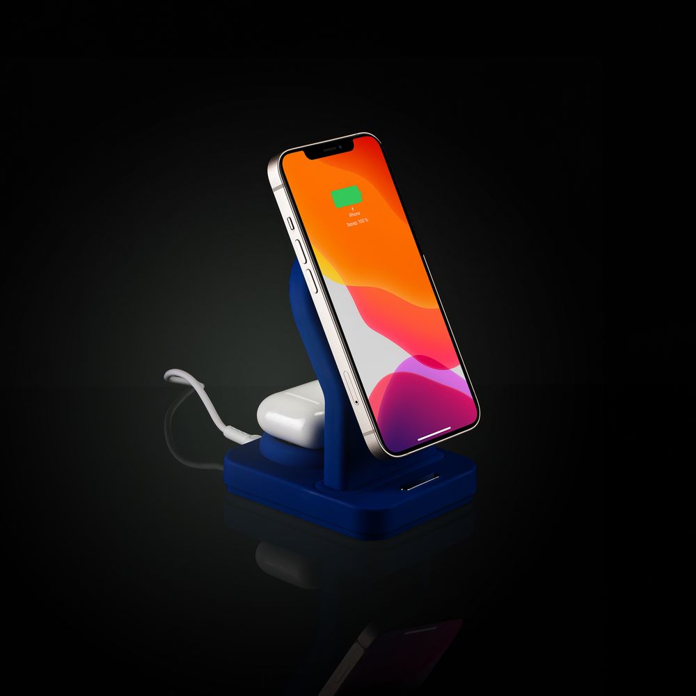 Зарядная станция с подсветкой Cooper Duo, синяя — изображение 11