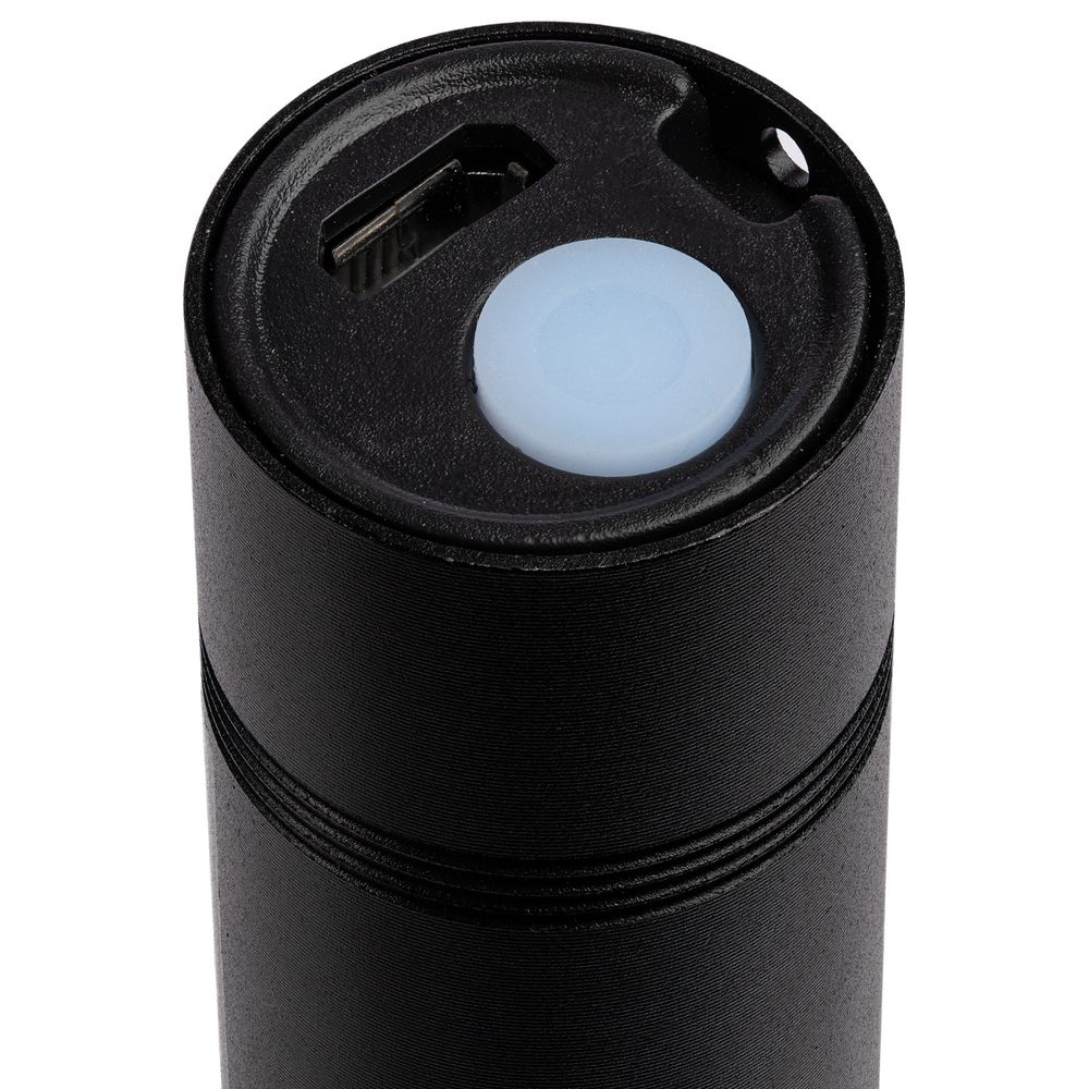 Фонарик аккумуляторный с фокусировкой луча Kirk, черный — изображение 5