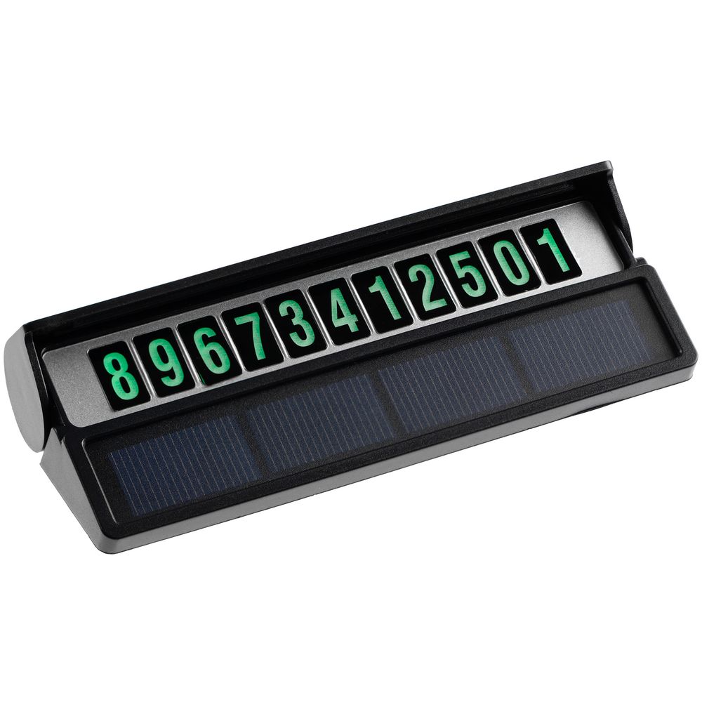 Парковочная визитка Litera Solar, черная — изображение 3