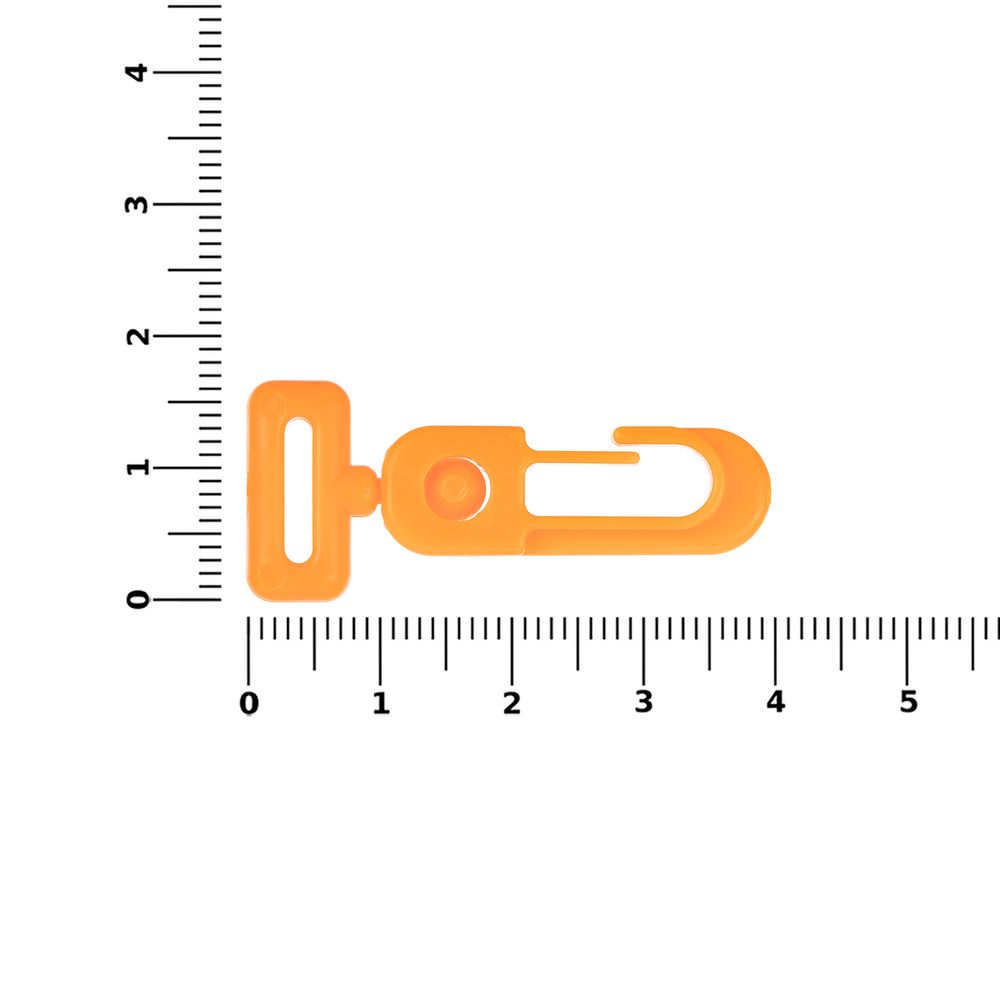 Застежка-карабин Сarabine, S, оранжевый неон — изображение 3