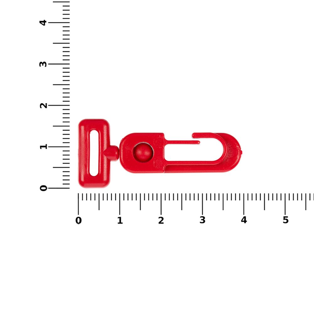 Застежка-карабин Сarabine, S, красный — изображение 3