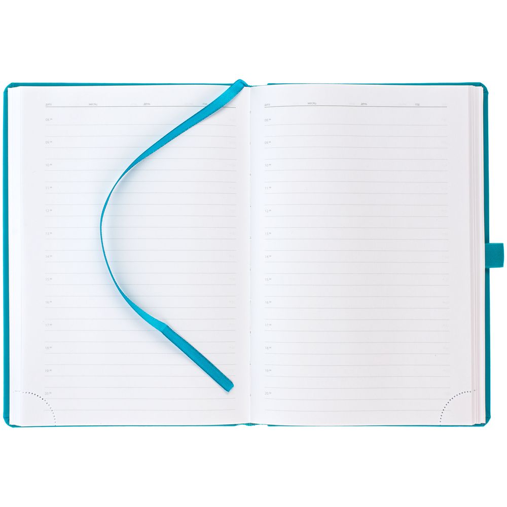 Ежедневник Favor Gold, недатированный, бирюзовый — изображение 6