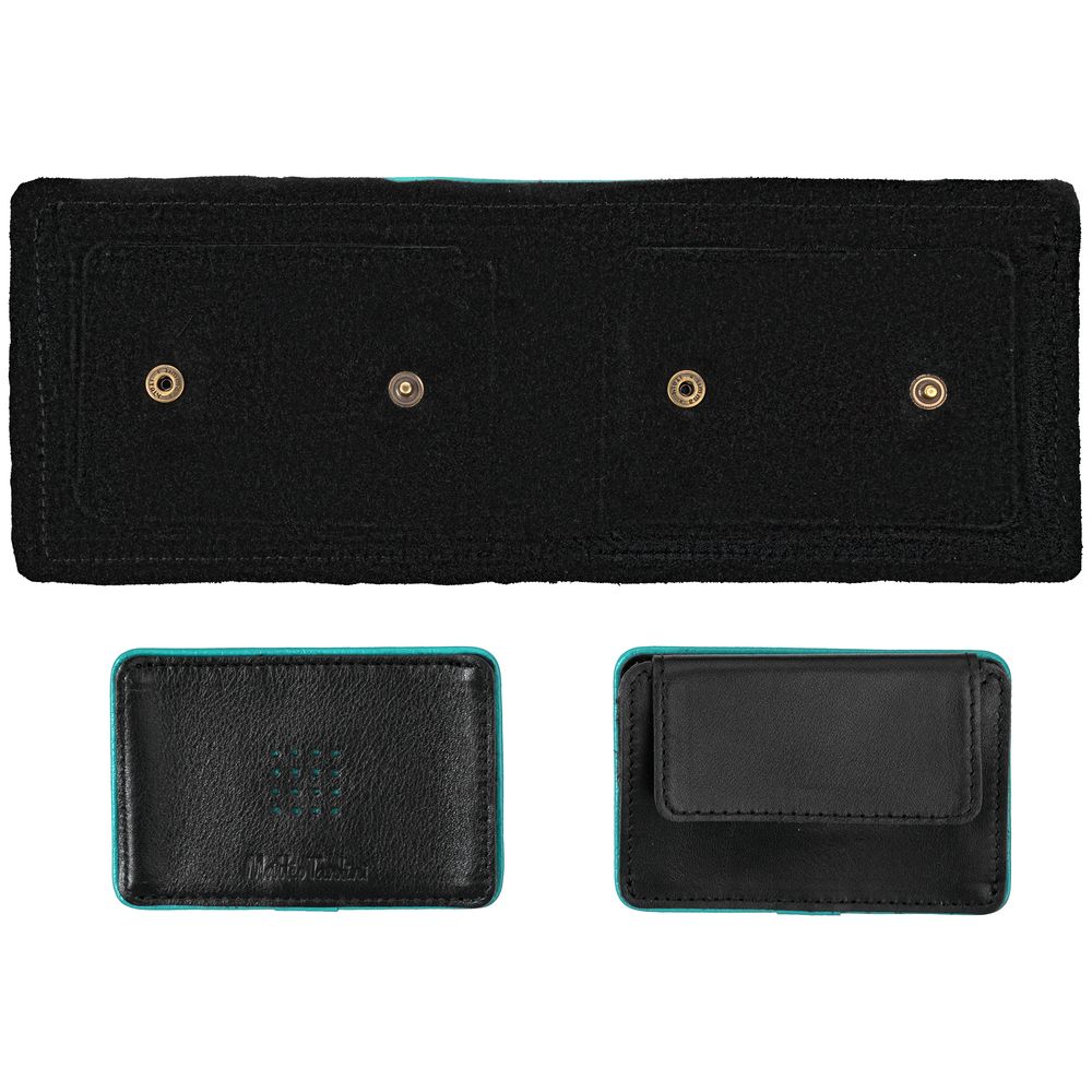 Кошелек Partinico, черный с бирюзовым — изображение 5