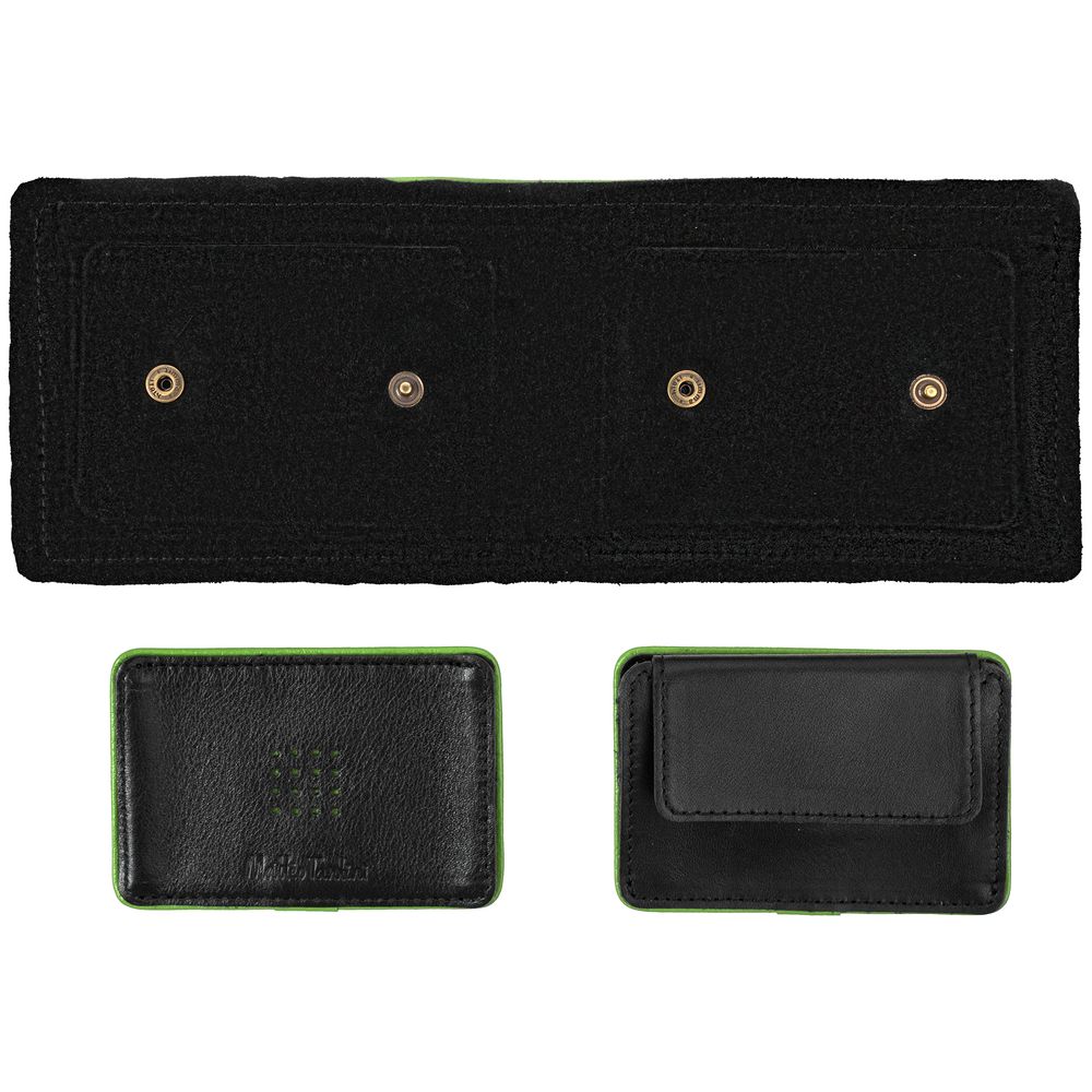Кошелек Partinico, черный с зеленым — изображение 5