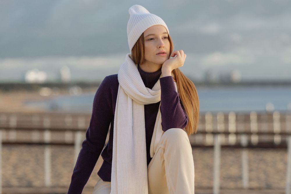 Шарф Alpine, белый — изображение 8