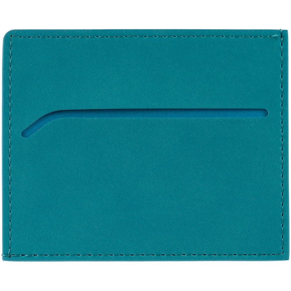 Чехол для карточек Nubuk, бирюзовый — изображение 5