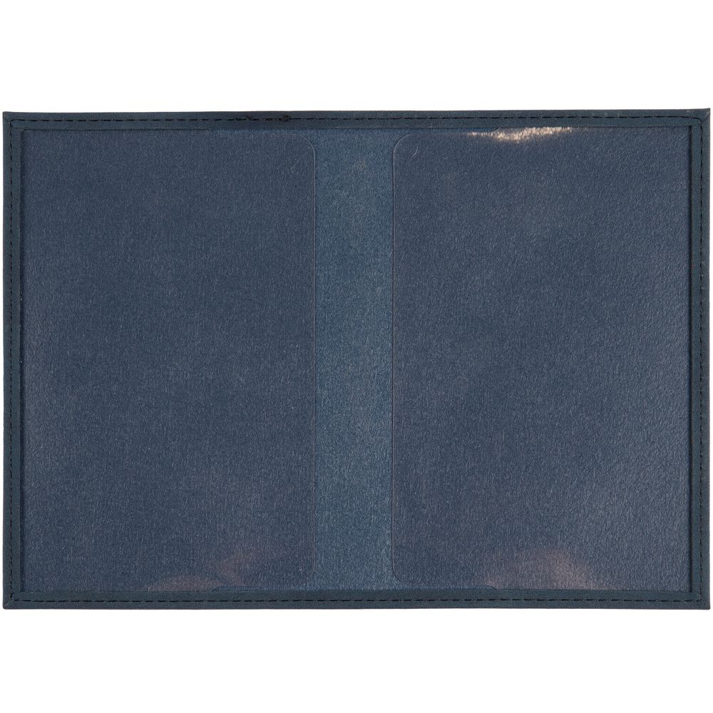 Обложка для паспорта Nubuk, синяя — изображение 4