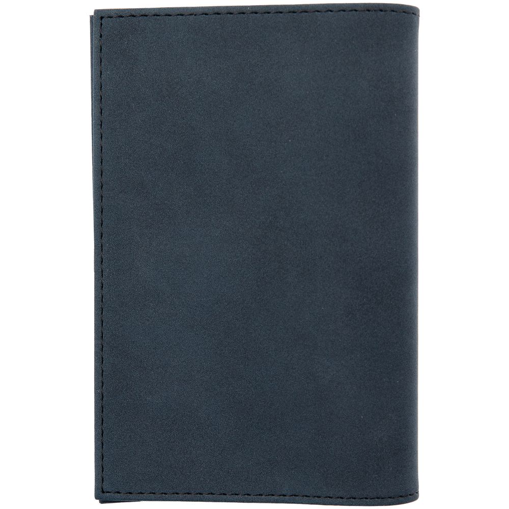 Обложка для паспорта Nubuk, синяя — изображение 3