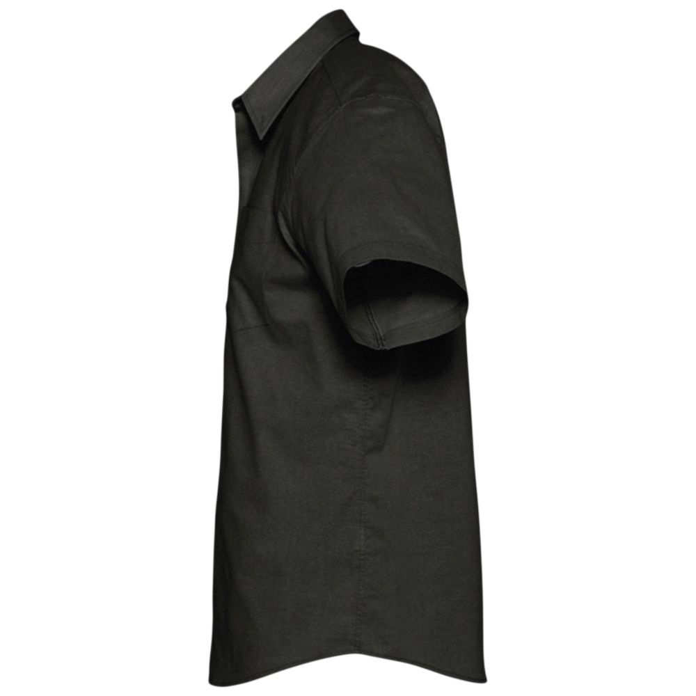 Рубашка мужская с коротким рукавом Brisbane, черная — изображение 4