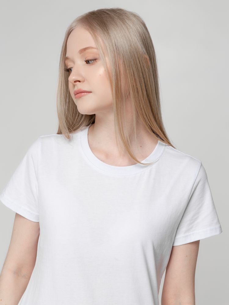 Футболка женская T-bolka Lady, белая — изображение 9