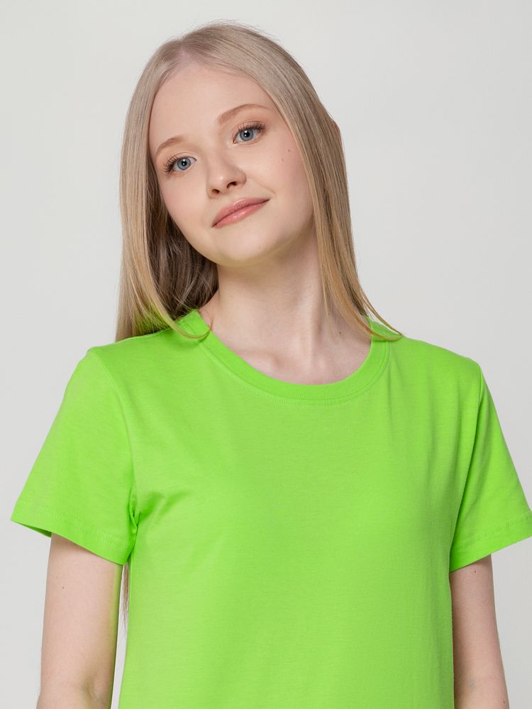 Футболка женская T-bolka Lady, зеленое яблоко — изображение 9