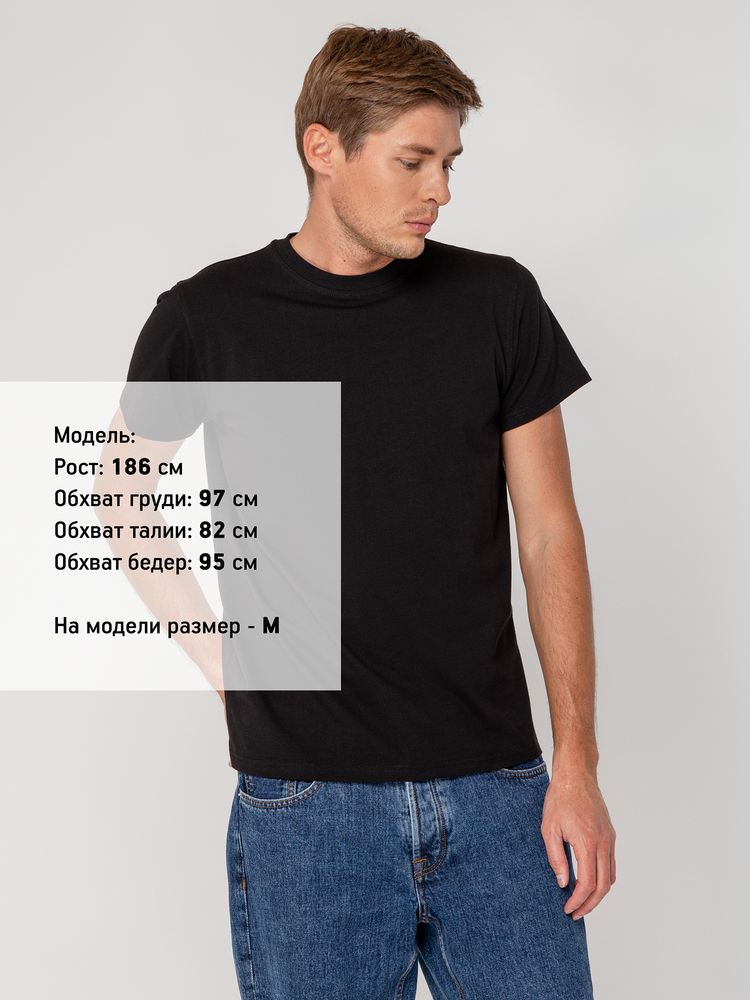 Футболка мужская T-bolka Stretch, черная — изображение 5