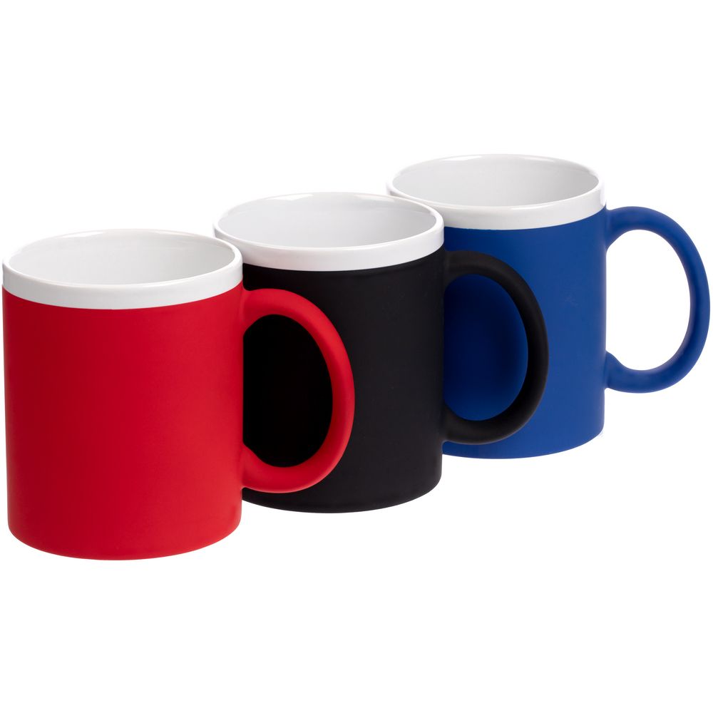 Кружка StopSpot с покрытием софт-тач, синяя — изображение 4