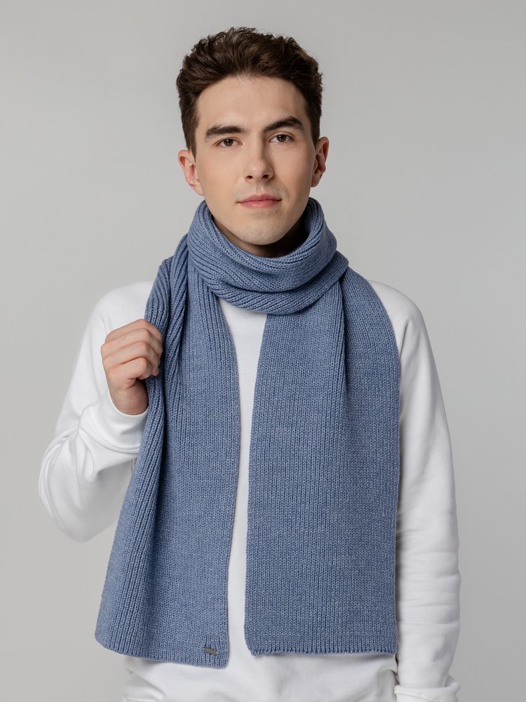 Шарф Tommi, голубой меланж — изображение 7