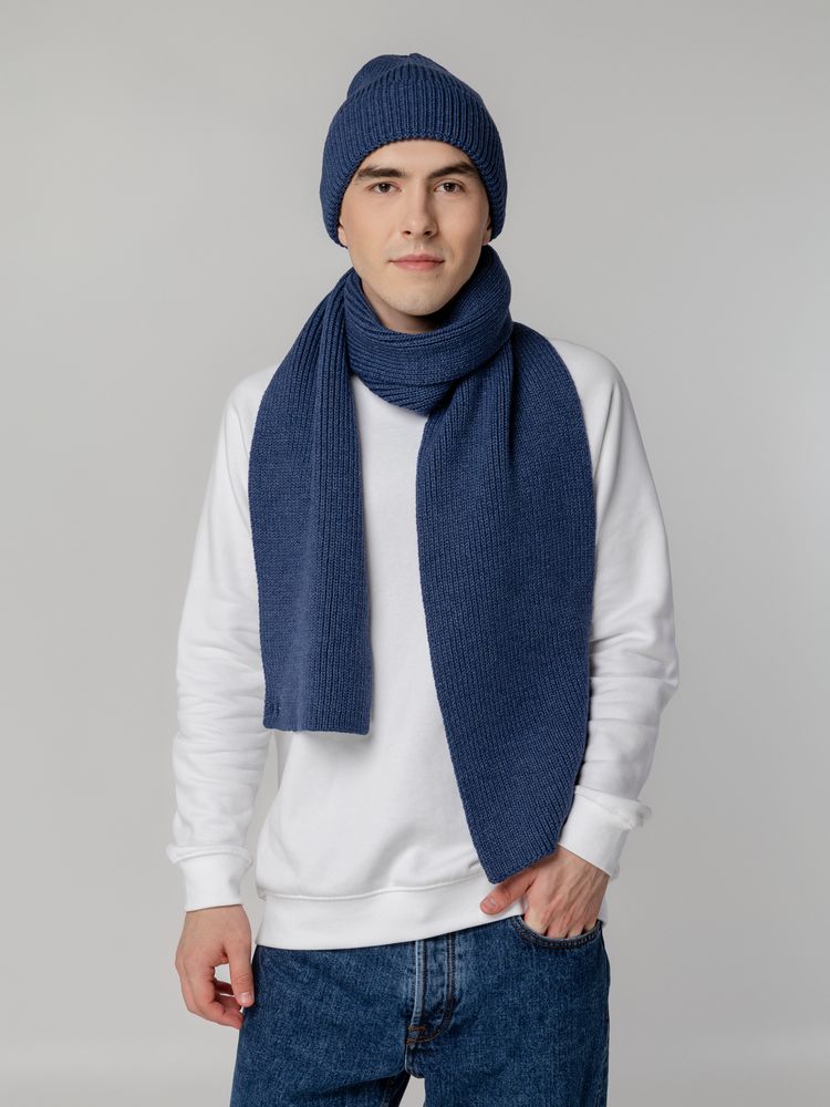 Шарф Tommi, синий меланж — изображение 8