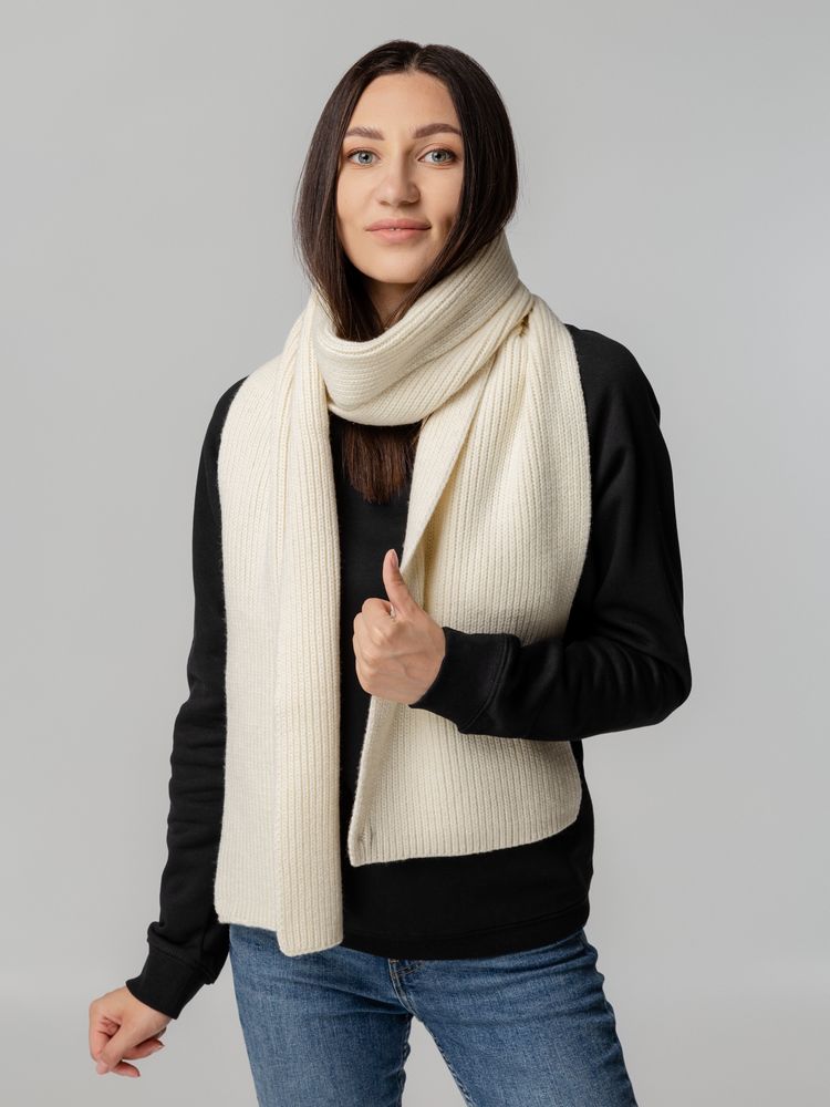 Шарф Tommi, молочно-белый (ванильный) — изображение 7