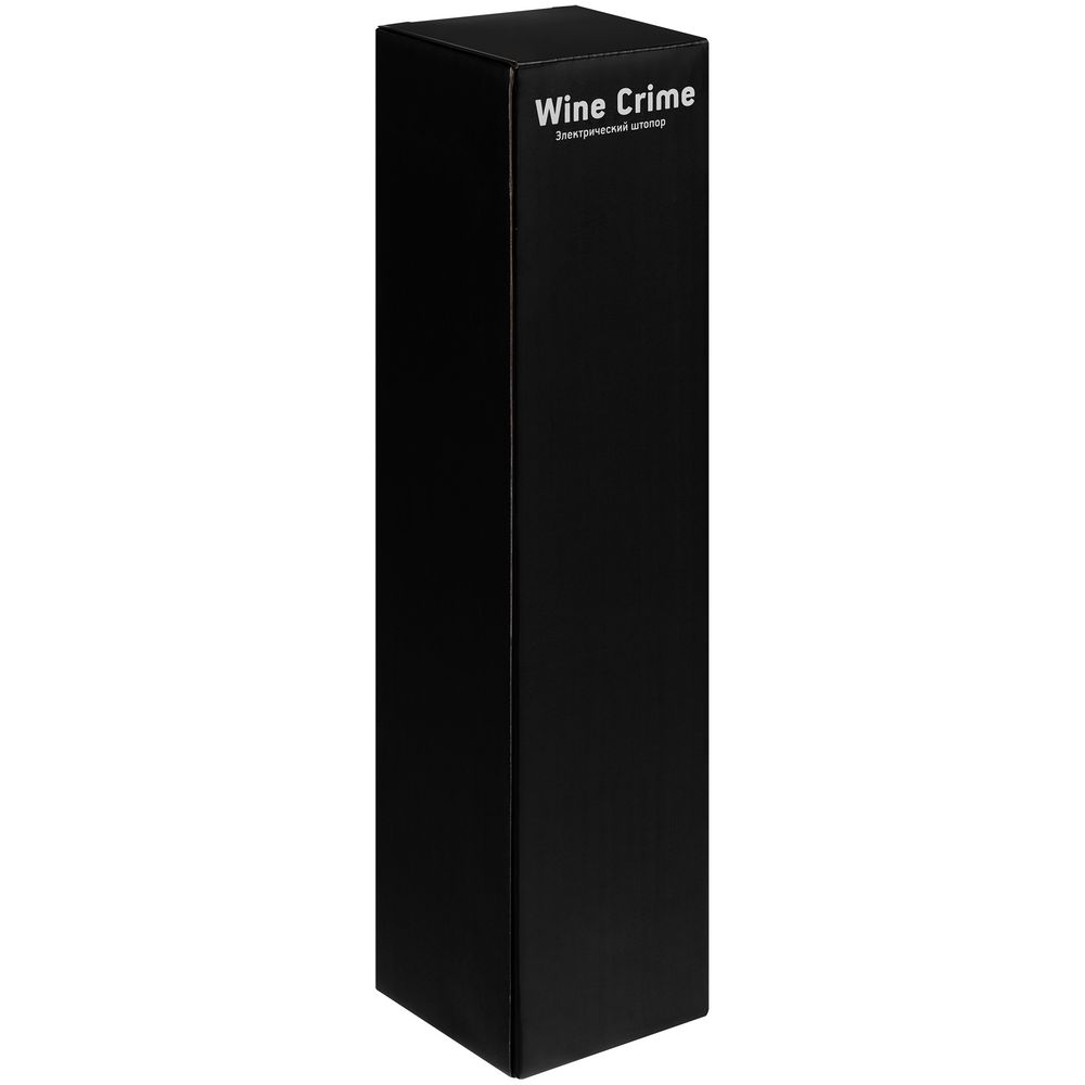 Электрический штопор с ножом для фольги Wine Crime, черный — изображение 9