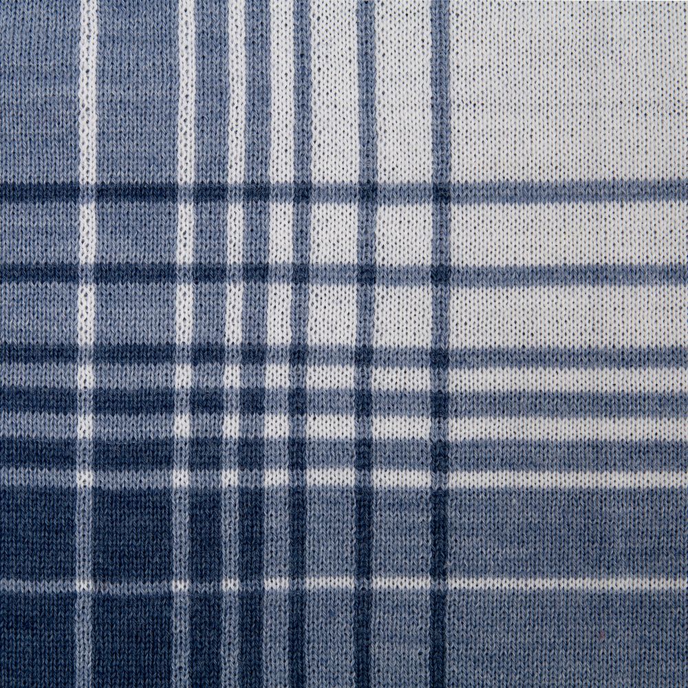 Плед Duotone, синий с белым — изображение 7