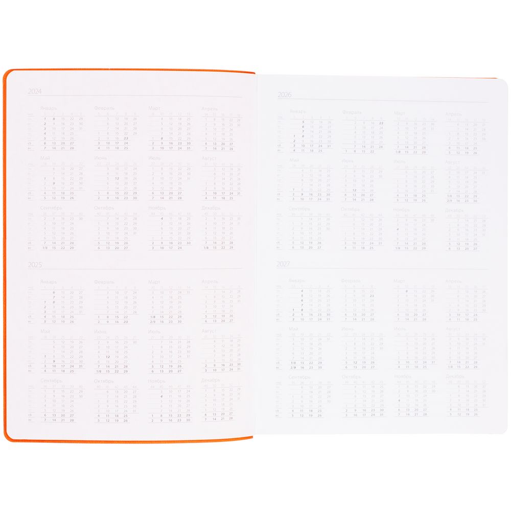 Ежедневник Flexpen Shall, недатированный, оранжевый — изображение 10