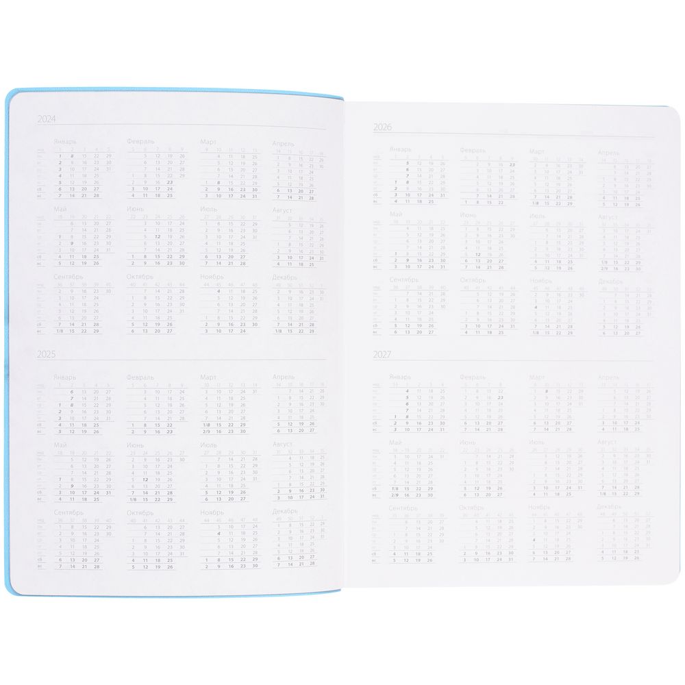 Ежедневник Flexpen Shall, недатированный, голубой — изображение 10
