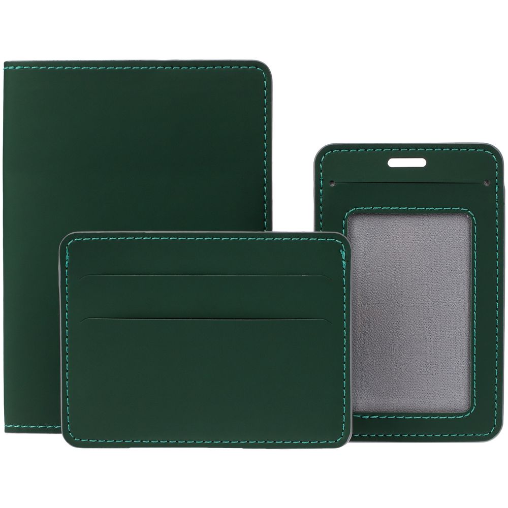 Обложка для паспорта Shall Simple, зеленый — изображение 6