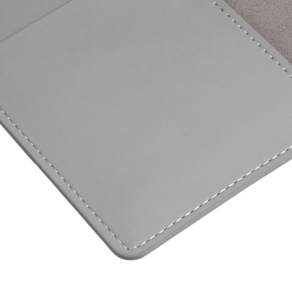 Обложка для паспорта Shall Simple, серый — изображение 5