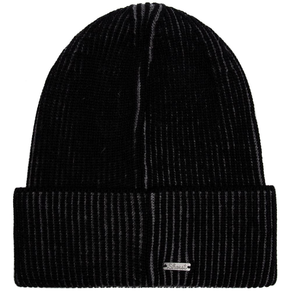 Шапка Nobilis, черная с серым меланжем — изображение 3