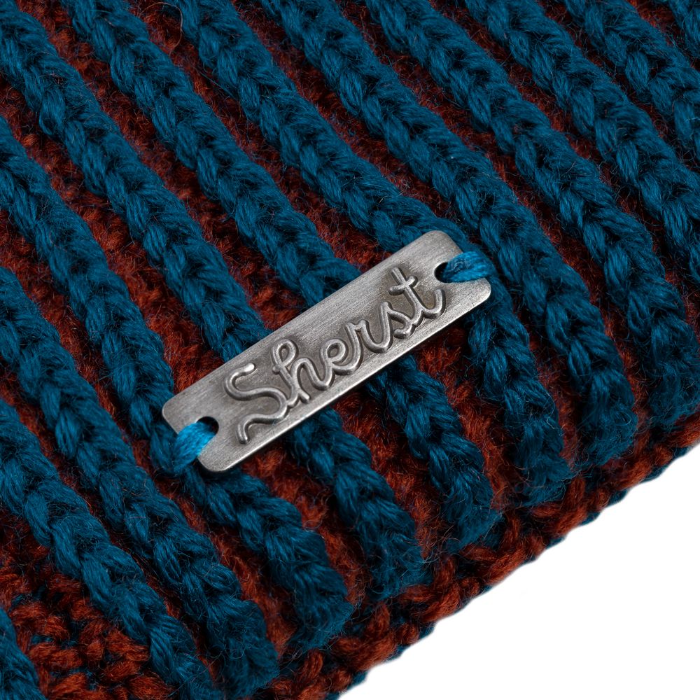 Шапка Nobilis, бирюзовая с терракотовым — изображение 4