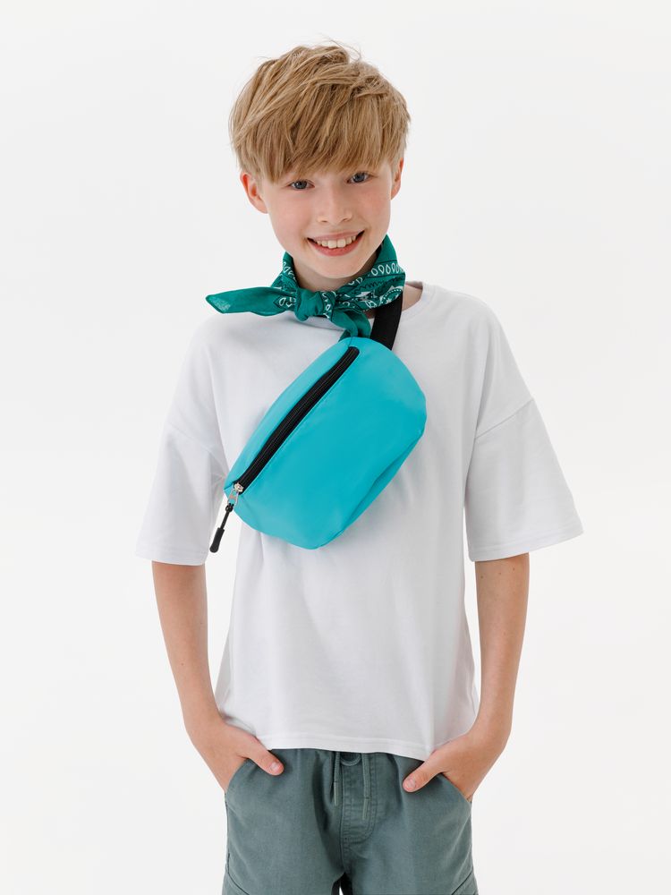 Детская поясная сумка Sonrisa, бирюзовая — изображение 7