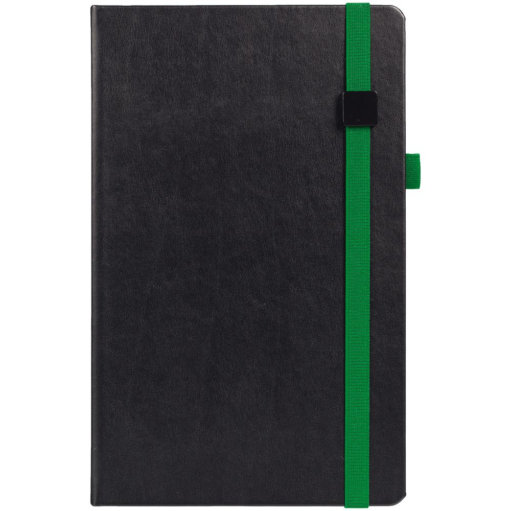 Ежедневник Ton Black, недатированный, черный с зеленым — изображение 3
