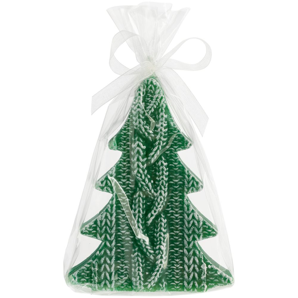 Свеча Kniteam, елка, зеленая — изображение 3