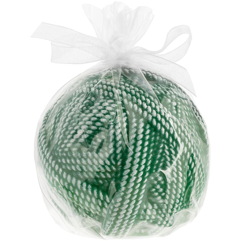 Свеча Kniteam, клубок, зеленый — изображение 3